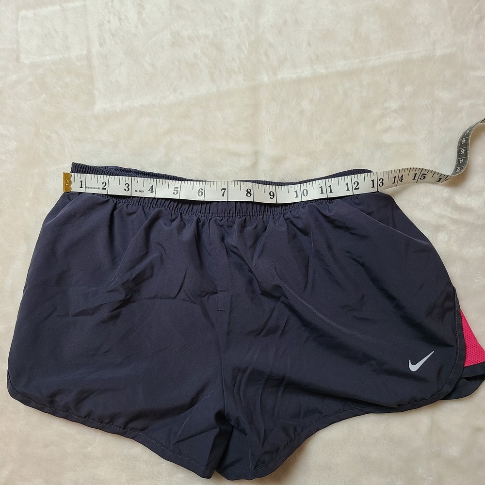 Nike Dri-Fit Tempo Running Shorts Women's Small Dark Gray Brief Lined 3" Inseam - Picture 11 of 13